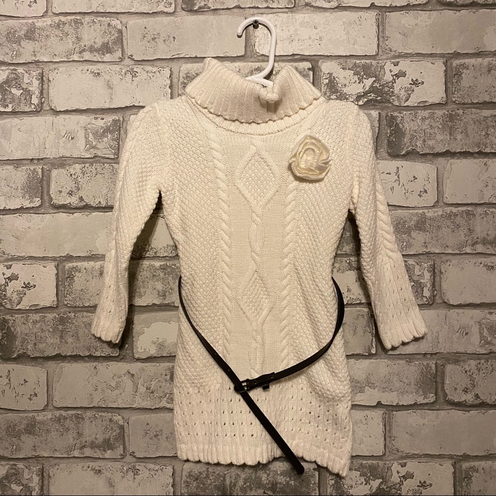 Baby Girl’s Chunky Cable Knit Dress Size 24 Months